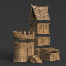 Load image into Gallery viewer, War Cottage - Winterdale 28mm 32mm Wargaming Terrain D&amp;D, DnD