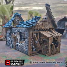 Load image into Gallery viewer, Ruined Blacksmith - Dwarves, Elves and Demons 15mm 28mm 32mm Wargaming Terrain D&amp;D, DnD