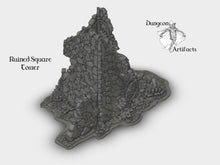 Load image into Gallery viewer, Ruined Square Tower - Fantasy Scenery 28mm 32mm Wargaming Terrain D&amp;D, DnD