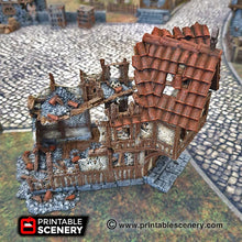Load image into Gallery viewer, Ruined Merchants and Markets - Winterdale 28mm 32mm Wargaming Terrain D&amp;D, DnD