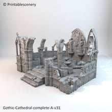 Load image into Gallery viewer, Ruined Gothic Abbey - Rampage 28mm 32mm Wargaming Terrain D&amp;D, DnD