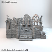 Load image into Gallery viewer, Ruined Gothic Abbey - Rampage 28mm 32mm Wargaming Terrain D&amp;D, DnD