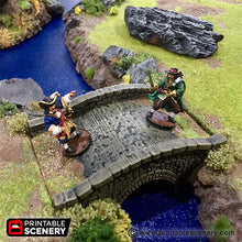 Load image into Gallery viewer, Stone Footbridge - Rampage 28mm 32mm Wargaming Terrain D&amp;D, DnD