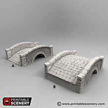 Load image into Gallery viewer, Stone Footbridge - Rampage 28mm 32mm Wargaming Terrain D&amp;D, DnD