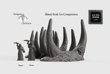 Load image into Gallery viewer, Leviathan Ribcage in Sand - 15mm 28mm 32mm Depths of the Savage Atoll Wargaming Terrain D&amp;D, DnD