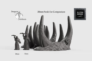 Leviathan Ribcage in Sand - 15mm 28mm 32mm Depths of the Savage Atoll Wargaming Terrain D&D, DnD