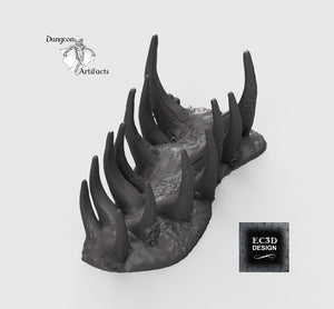 Leviathan Ribcage in Sand - 15mm 28mm 32mm Depths of the Savage Atoll Wargaming Terrain D&D, DnD