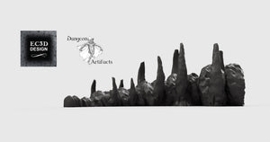 Leviathan Backbone Remains - Depths of the Savage Atoll 15mm 28mm 32mm 42mm Wargaming Terrain D&D, DnD