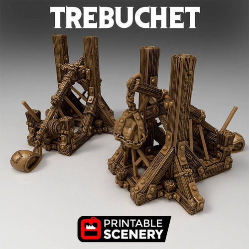 Trebuchet - Time Warp 28mm 32mm Wargaming Terrain D&D, DnD