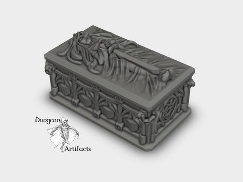 Sarcophagus - Dragonlock Ultimate 28mm 32mm Wargaming Terrain D&D, DnD
