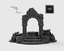 Load image into Gallery viewer, Atlantean Ruins Hall Entrance - 15mm 28mm 32mm Depths of the Savage Atoll Wargaming Terrain D&amp;D, DnD