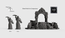 Load image into Gallery viewer, Atlantean Ruins Hall Entrance - 15mm 28mm 32mm Depths of the Savage Atoll Wargaming Terrain D&amp;D, DnD