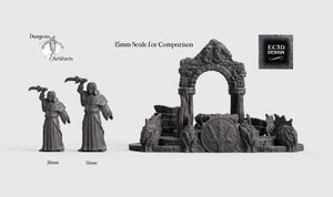 Atlantean Ruins Hall Entrance - 15mm 28mm 32mm Depths of the Savage Atoll Wargaming Terrain D&D, DnD