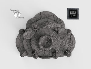 Atlantean Ruins Hall Entrance - 15mm 28mm 32mm Depths of the Savage Atoll Wargaming Terrain D&D, DnD