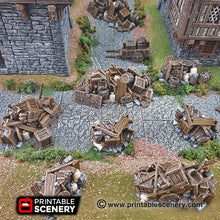 Load image into Gallery viewer, Barricades - 15mm 28mm 32mm Clorehaven and the Goblin Grotto Wargaming Terrain D&amp;D, DnD