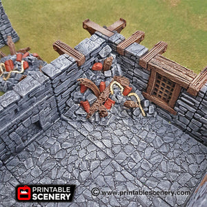 Rubble Set - 15mm 28mm 32mm Clorehaven and the Goblin Grotto Wargaming Tabletop Scatter Terrain D&D, DnD