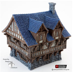 Clorehaven Townhouse - 28mm 32mm Goblin Grotto Wargaming Terrain D&D, DnD