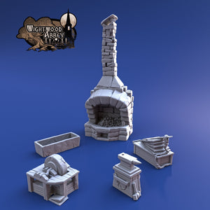 Smitty Blacksmith 28mm 32mm Wightwood Abbey Wargaming Terrain D&D, DnD
