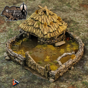 Porc Sty 28mm 32mm Pig Wightwood Abbey Wargaming Terrain D&D, DnD