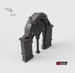 Dragon Archway - Rampage 28mm 32mm Wargaming Terrain D&D, DnD