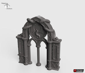 Dragon Archway - Rampage 28mm 32mm Wargaming Terrain D&D, DnD