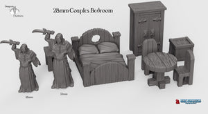 Dragonlock Ultimate Furnishings - Bedroom Set 28mm 32mm Wargaming Terrain