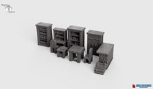 Load image into Gallery viewer, The Study Set - Dragonlock Ultimate Furnishings 28mm 32mm Wargaming Terrain D&amp;D, DnD