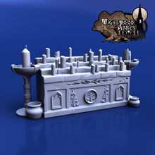 Load image into Gallery viewer, Church Furnishings 28mm 32mm Wightwood Abbey Wargaming Tabletop Scatter Miniatures Terrain D&amp;D, DnD