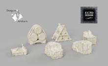 Load image into Gallery viewer, Cargo Set 15mm 28mm 32mm Depths of the Savage Atoll Wargaming Tabletop Scatter Miniatures Terrain D&amp;D, DnD