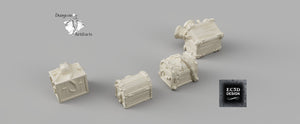 Treasure Chests 28mm 32mm Depths of the Savage Atoll Wargaming Tabletop Scatter Miniatures Terrain D&D, DnD