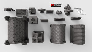 Winterdale Cemetery - 28mm 32mm Wargaming Terrain D&D, DnD