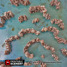 Load image into Gallery viewer, Grotto Walls - Clorehaven and the Goblin Grotto 15mm 28mm 32mm Wargaming Terrain D&amp;D, DnD