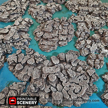 Load image into Gallery viewer, Grotto Floors - Clorehaven and the Goblin Grotto Wargaming Terrain D&amp;D, DnD