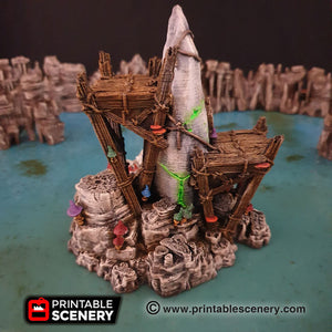 Moon Shrine - Clorehaven and the Goblin Grotto 15mm 28mm 32mm Wargaming Terrain D&D, DnD