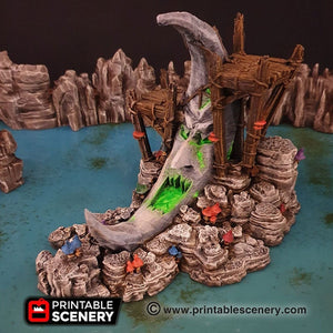 Moon Shrine - Clorehaven and the Goblin Grotto 15mm 28mm 32mm Wargaming Terrain D&D, DnD