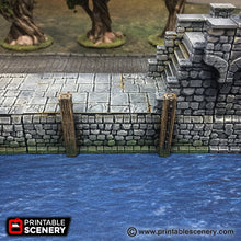 Load image into Gallery viewer, Port Winterdale Docks Set - The Lost Islands 28mm 32mm Wargaming Terrain D&amp;D, DnD