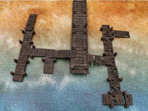 Docks and Bridges - Depths of the Savage Atoll 15mm 28mm 32mm Wargaming Terrain D&D, DnD
