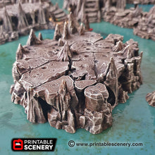 Load image into Gallery viewer, Raised Caverns - 15mm 28mm 32mm Clorehaven and the Goblin Grotto Wargaming Terrain D&amp;D, DnD