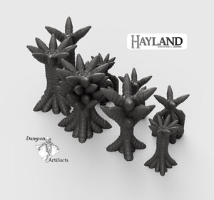 Alien Spore Plants 15mm 28mm 32mm Wargaming Terrain D&D DnD