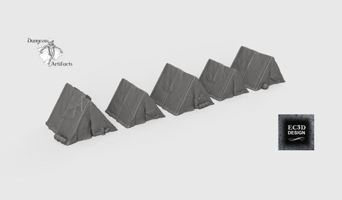 Tent Set - 28mm 32mm Hero's Hoard Wargaming Tabletop Scatter Miniatures Terrain D&D, DnD