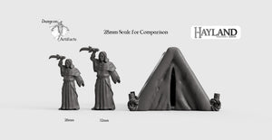 Damaged Tent 28mm 32mm Wargaming Terrain D&D, DnD