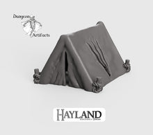Load image into Gallery viewer, Damaged Tent 28mm 32mm Wargaming Terrain D&amp;D, DnD