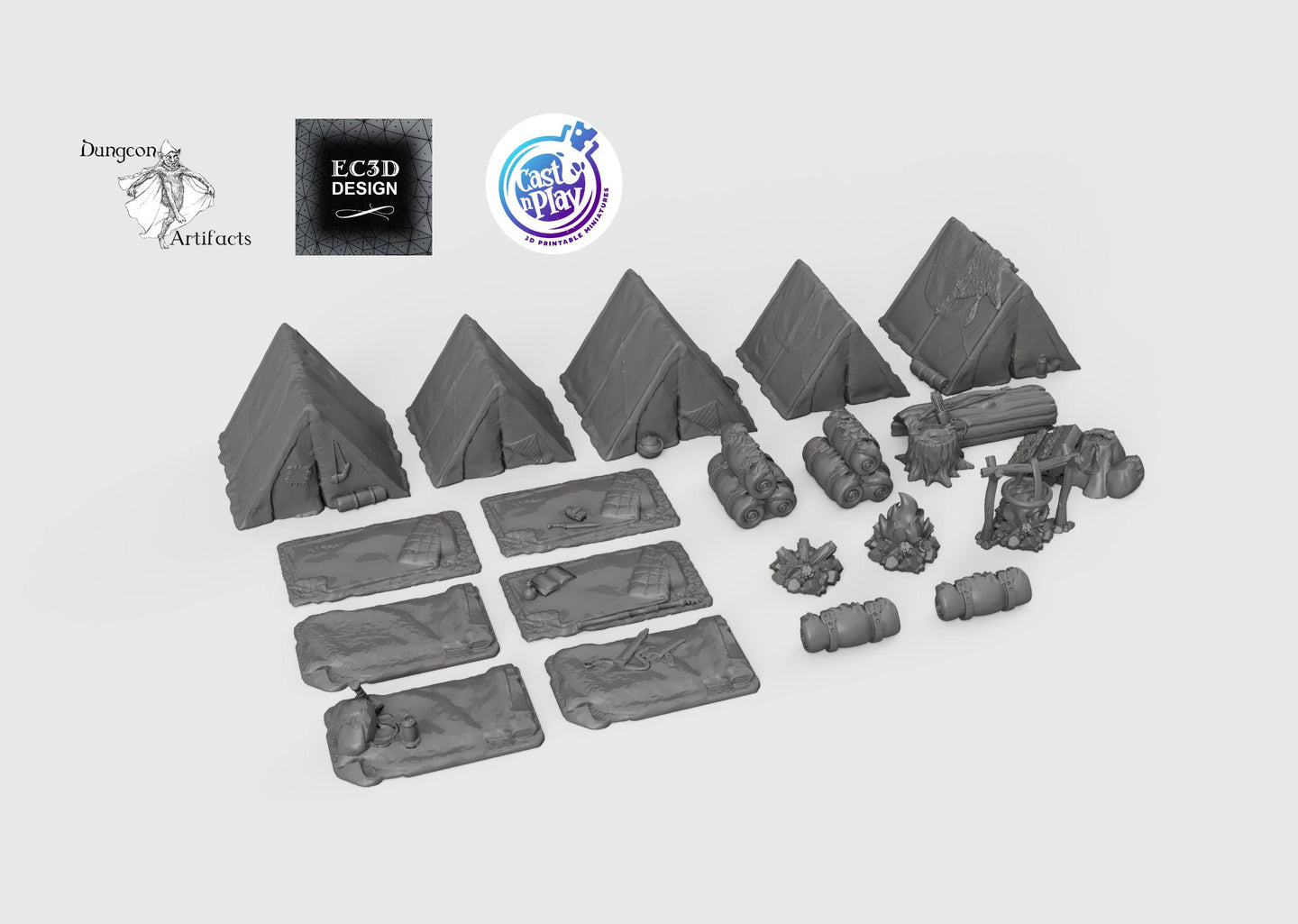 Ultimate RPG Camp Set - Terrain Wargaming Tabletop Scatter Miniatures Terrain D&D, DnD