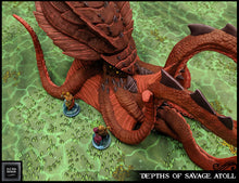 Load image into Gallery viewer, Underwater Kraken - Depths of the Savage Atoll 15mm 28mm 32mm Wargaming Terrain D&amp;D, DnD