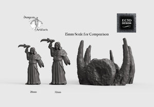 Leviathan Spinal Column with Sigils - 15mm 28mm 32mm Depths of the Savage Atoll Wargaming Terrain D&D, DnD