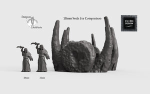 Leviathan Spinal Column with Sigils - 15mm 28mm 32mm Depths of the Savage Atoll Wargaming Terrain D&D, DnD