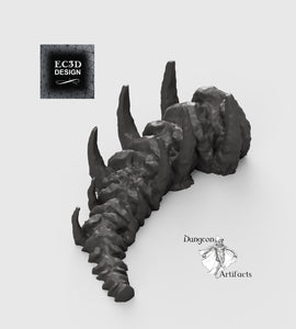 Leviathan Backbone Remains - Depths of the Savage Atoll 15mm 28mm 32mm 42mm Wargaming Terrain D&D, DnD