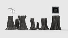 Load image into Gallery viewer, Forest Tree Stumps - 15mm 28mm 32mm Hero&#39;s Hoard Wargaming Terrain D&amp;D, DnD