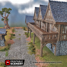 Load image into Gallery viewer, Clorehaven Terrace Housing - 28mm 32mm Goblin Grotto Wargaming Terrain D&amp;D, DnD