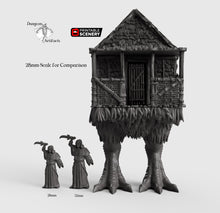 Load image into Gallery viewer, Baba Yaga&#39;s Hut - Rampage 28mm 32mm Wargaming Terrain D&amp;D, DnD
